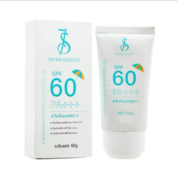 Seven Golous SPF 60 PA+++ Whitening Sunscreen Cream 60g